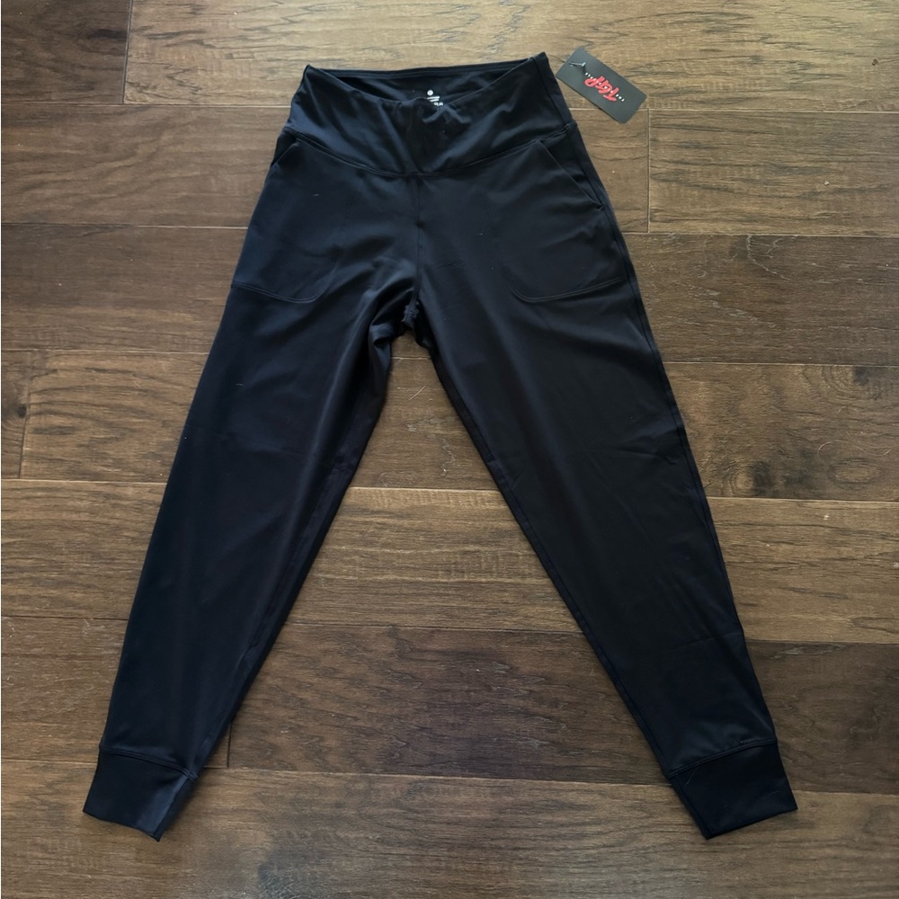The gym people Black High-Waisted joggers